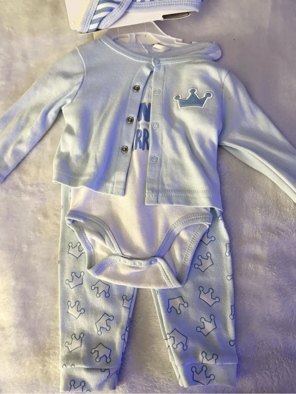 Baby Prince 6-Piece Matching Layette Set - Light Blue